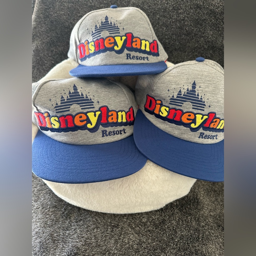 3 New Disneyland Resort Flat Brim Retro SnapBack Hat